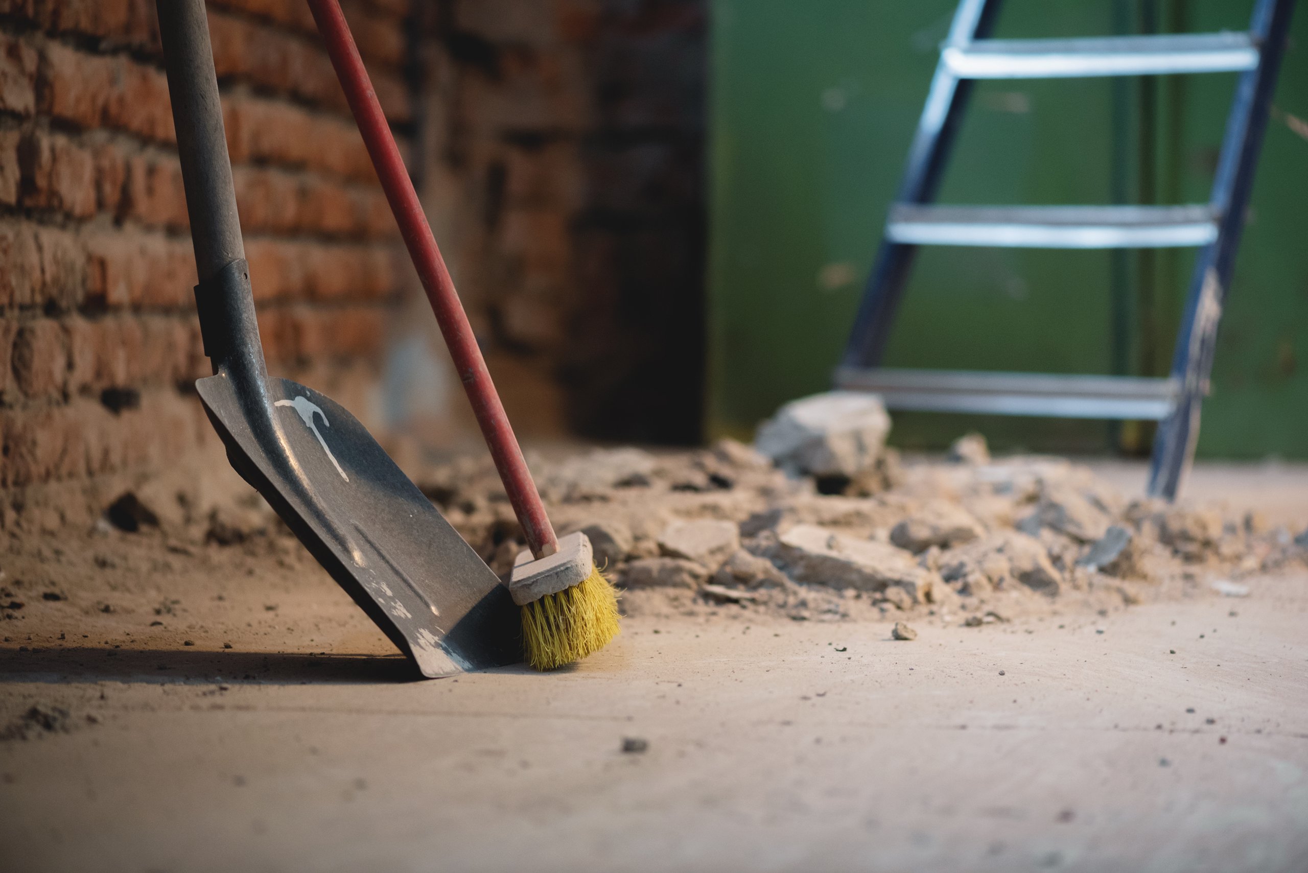 Construction site cleaning service